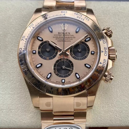 Rolex Cosmograph Daytona M116505-0009 Clean Factory Rose Gold Case JF Replica Watches - JF Replica