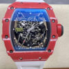 Richard Mille RM35-02 T+ Factory NTPT Carbon Fiber White Rubber Strap JF Replica Watches - JF Replica