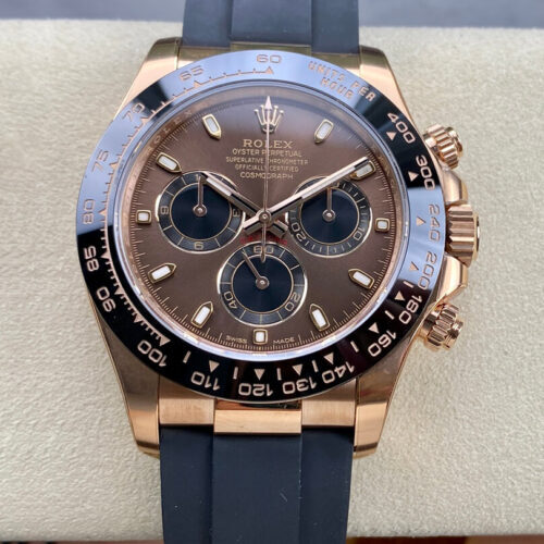 Rolex Cosmograph Daytona M116515LN-0041 Clean Factory Black Rubber Strap JF Replica Watches - JF Replica