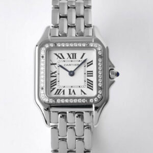 Panthere De Cartier W4PN0008 27MM BV Factory White Dial JF Replica Watches - JF Replica