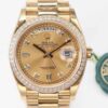 Rolex Day Date M128348RBR-0008 EW Factory Gold Dial JF Replica Watches - JF Replica