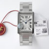 Cartier Tank W5200028 AF Factory Silver Stainless Steel JF Replica Watches - JF Replica