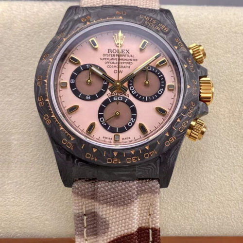 Rolex Daytona Cosmograph Diw Custom Version Noob Factory Fabric Strap Carbon Fiber Case JF Replica Watches - JF Replica