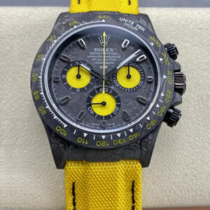 Rolex Daytona Cosmograph Diw Custom Version Noob Factory Yellow Fabric Strap JF Replica Watches - JF Replica