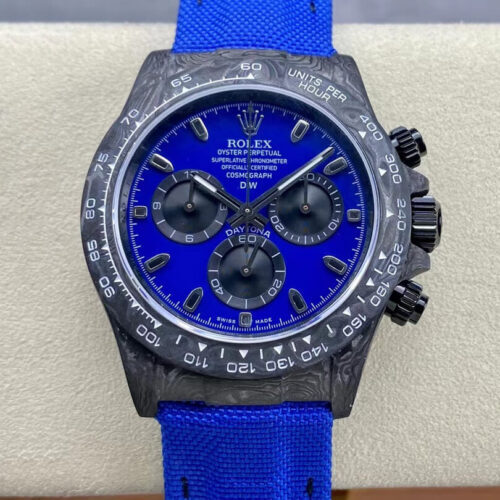 Rolex Daytona Cosmograph Diw Custom Version Noob Factory Blue Dial Strap JF Replica Watches - JF Replica