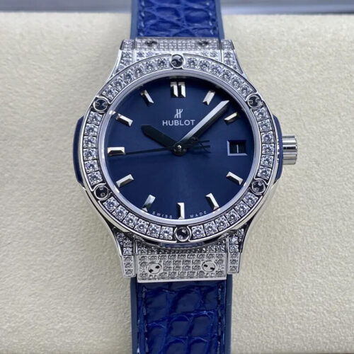 Hublot Classic Fusion 33MM Quartz HB Factory Blue Dial JF Replica Watches - JF Replica