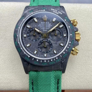 Rolex Daytona Cosmograph Diw Custom Version Noob Factory Green Fabric Strap JF Replica Watches - JF Replica