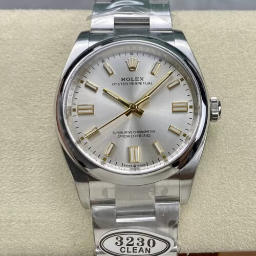 Rolex Oyster Perpetual M126000-0001 36MM Clean Factory Silver Dial JF Replica Watches - JF Replica