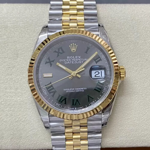 Rolex Datejust M126233-0035 36MM VS Factory Yellow Gold Bezel JF Replica Watches - JF Replica