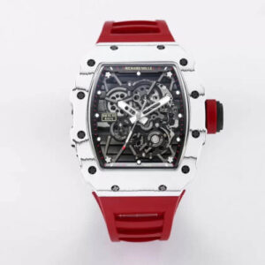 Richard Mille RM35-01 BBR Factory Red Rubber Strap JF Replica Watches - JF Replica