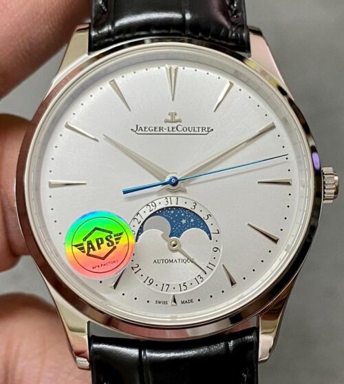 Jaeger-LeCoultre Master Series Perpetual Calendar 1368430 APS Factory Silver Dial JF Replica Watches - JF Replica