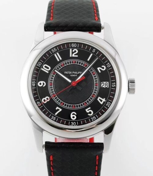 Patek Philippe Calatrava 6007G-010 PPF Factory Black Leather Strap JF Replica Watches - JF Replica