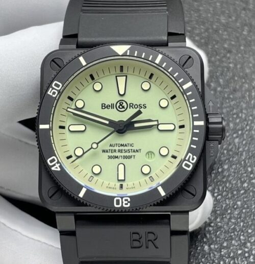 Bell & Ross Instruments BR0392-D-KA-CE/SRB Green Dial JF Replica Watches - JF Replica